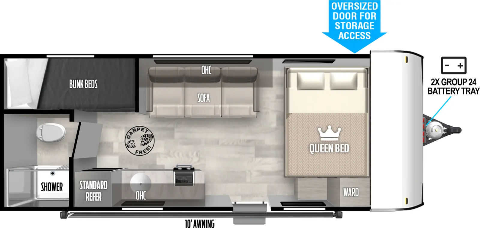 Salem Fsx Northwest 175BHLE Floorplan